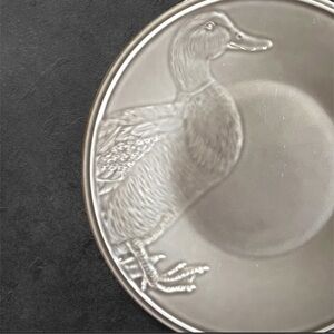 Duck High Relief Taupe Brown Portugal Ceramic Salad Lunch Plate Matceramica